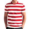 Maglietta da Uomo Casual alla Moda Girocollo Stampata Maniche Corte
