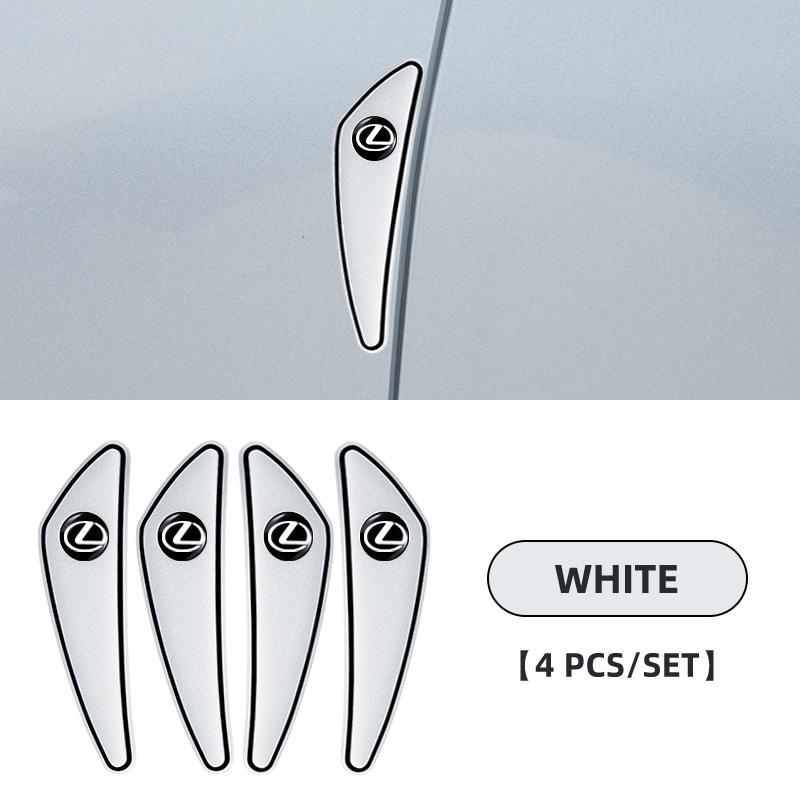 

Interior Stickers 4pcs Car Logo Bumper Anti-Collision Strip For Lexus F-SPORT ES RX NX LS UX LM LX GX LC RZ IS CT GS RC HS SC TX