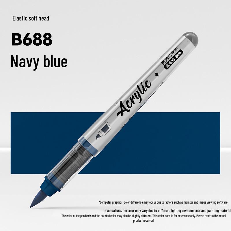 Soft Tip Acrylic Marker - 120 Colors, Single Piece, Opaque, Stackable Paintbrush