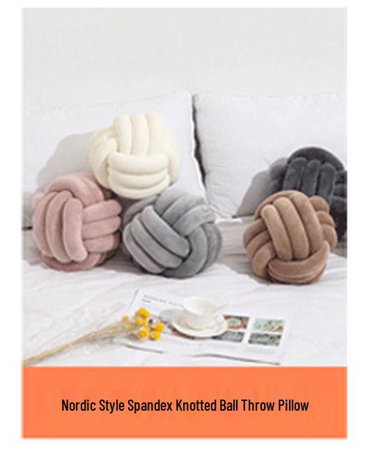 Nordic Woven Throw Pillow - Plush Square Backrest Sofa Cushion for Home Decor