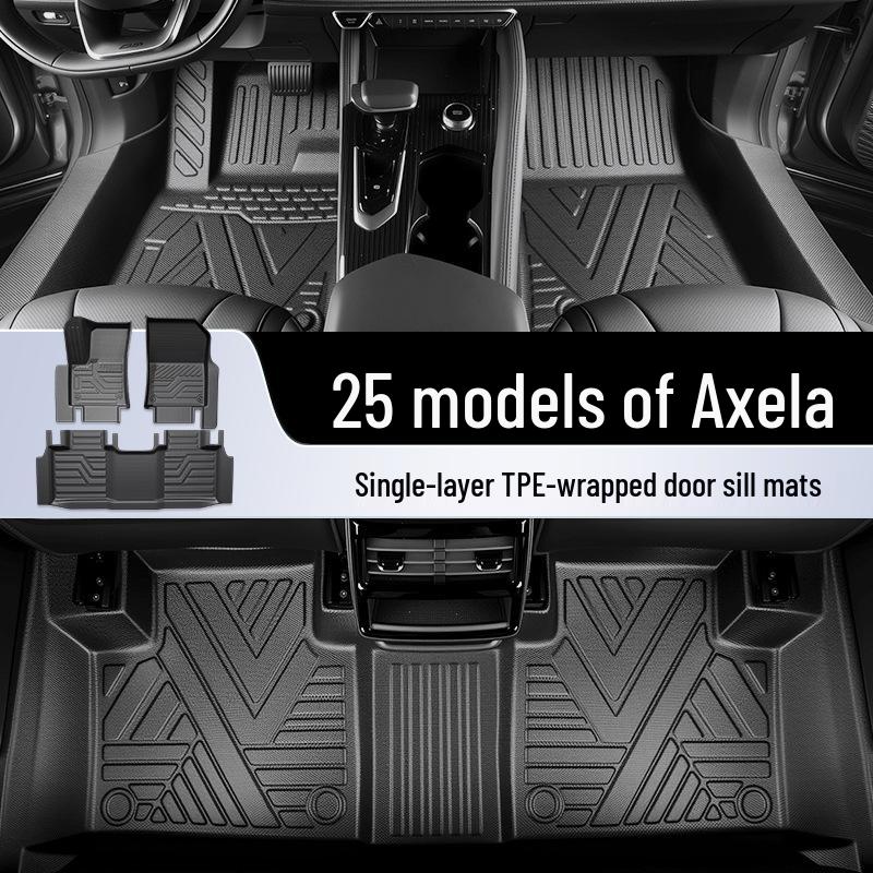 Mazda 3 Axela TPE Full Surround Floor Mats - 3-Piece Interior Decoration Set (25)