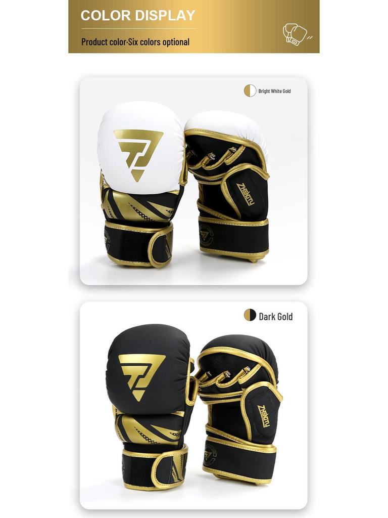 ZTTY Unisex Boxing Gloves with Thick Padding for Adult Training and UFC.