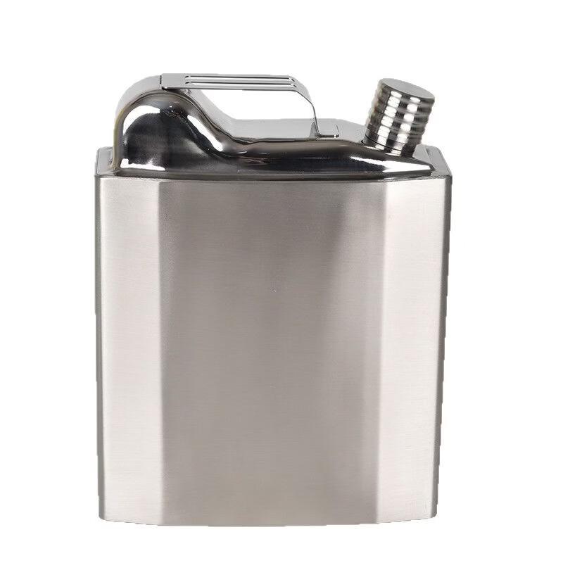 Shangqi Thickened 304 Stainless Steel Jerry Can Hip Flask, 2.5L