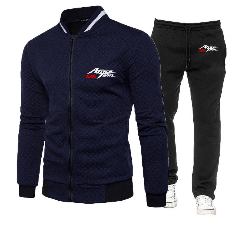 

Africa Twin Crf 1000 L Crf1000 Новый мужской облегающий костюм с круглым вырезом на молнии толстовка с капюшоном Брюки Классический спортивный бег Набор для печати
