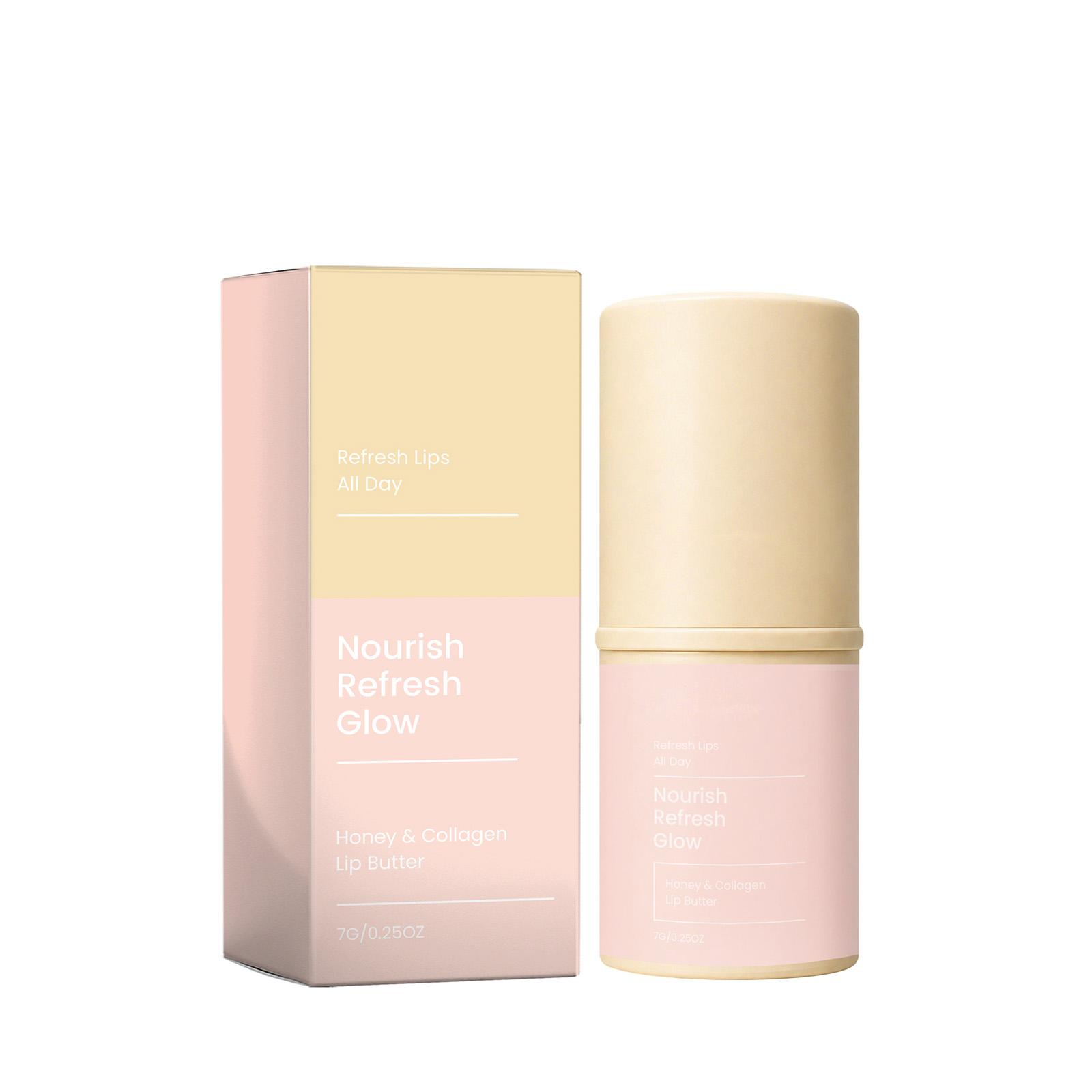 VIARELINE Honey and Collagen Lip Butter 7g Moisturizing Nourishing Lip Balm Stick for Hydration and Softness Refresh Glow one size белый
