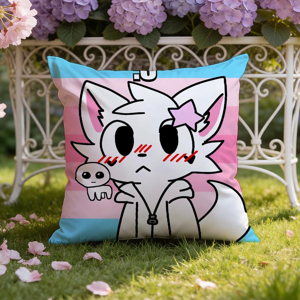 Cartoon F-Furry F-fandom Cushion Cover Home & Car Dual-Scene Pillow Cover: Reversible for Premium Comfort