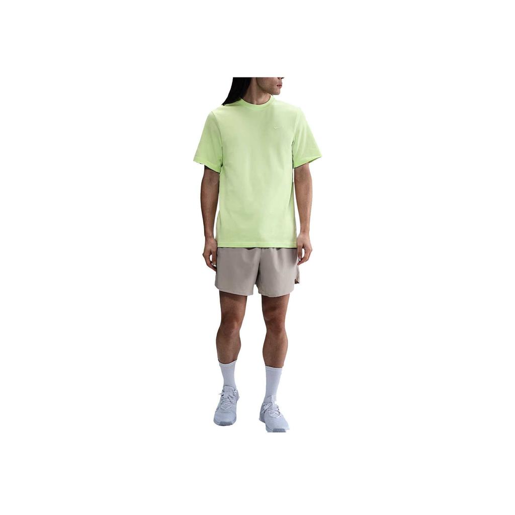 Nike Dri-FIT Podstawowy SS25 Modny Wszechstronny Modny T-shirt z Krótkim Rękawem Męskie Koszulki Jasny Cytryn DV9832-360