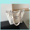 Stylish Large Capacity Canvas Tote Bag For Women Perfect For Spring Fashion And Daily Use