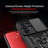 KEYSION Shockproof Armor Case for Itel SUPER 26 Ultra Slide Camera Lens Protection Ring Stand Phone Cover for Itel S26 Ulltra