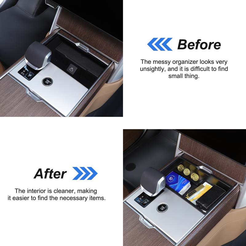 ABS Black For Land Rover Range Rover Vogue L460 2025-2025 Car Styling Car Central Storage Box Phone Box Car Accessories
