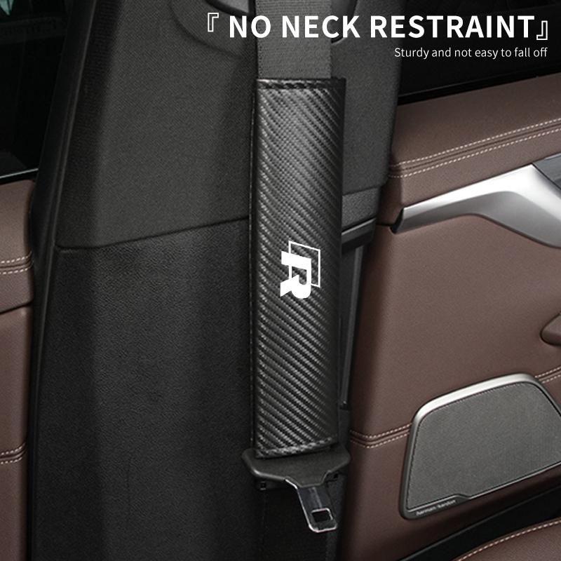 Car Seat Belt Shoulder Protector Auto Seatbelt Cover For VW R Scirocco Jetta Beetle Golf Passat Polo Tiguan Sharan Touran xs9