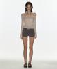Crank Ribbed Micro Shorts_Charcoal