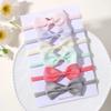 6Pcs/Set Sweet Colorful Ribbon Bowknot Elastic Headband for Baby Girls Ties Headwear Infant Kid Hair Accessories Diademas Gifts