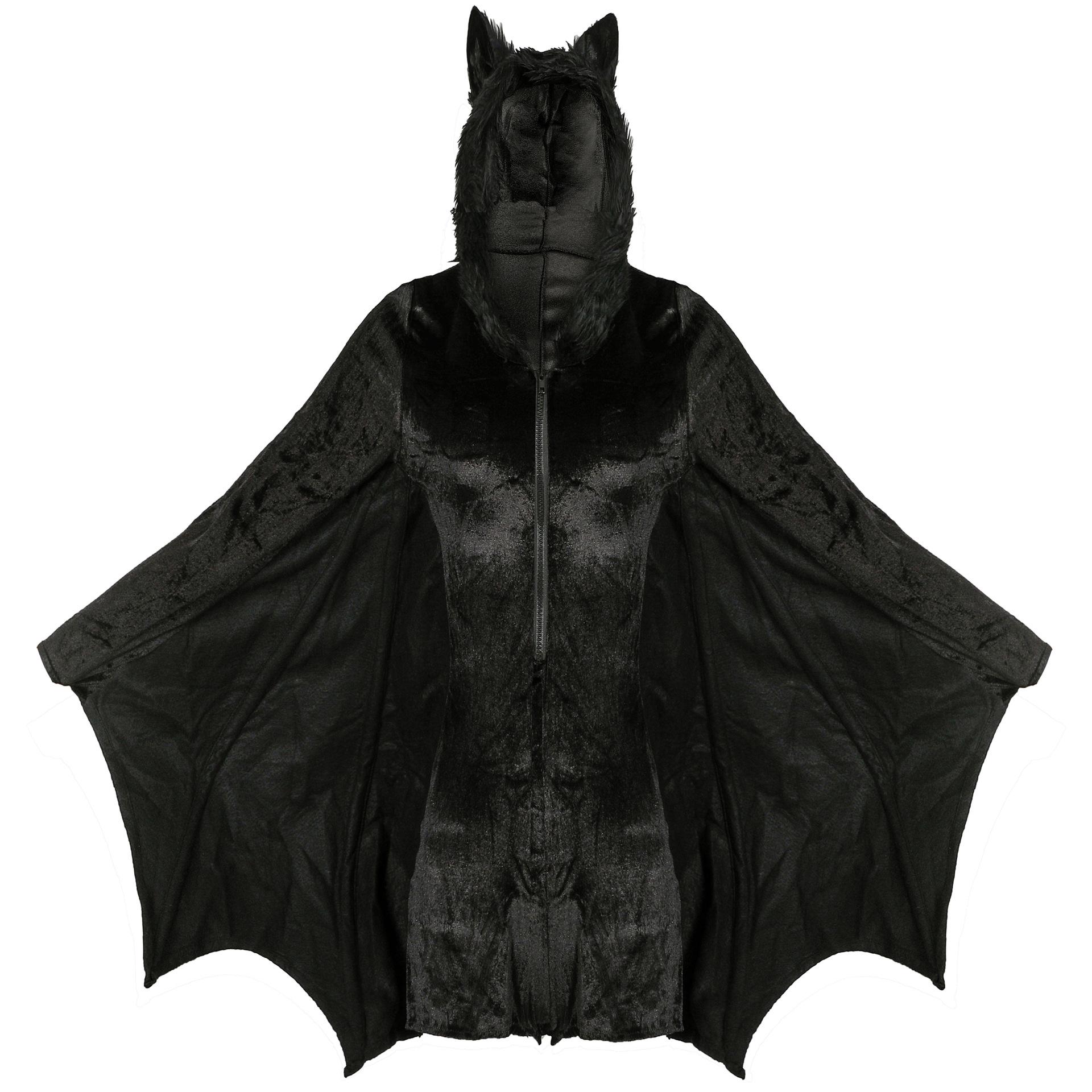 Übergröße Halloween Fledermaus Kostüm für Erwachsene - Vampir Hexe Jumpsuit (S-4XL) XXL black