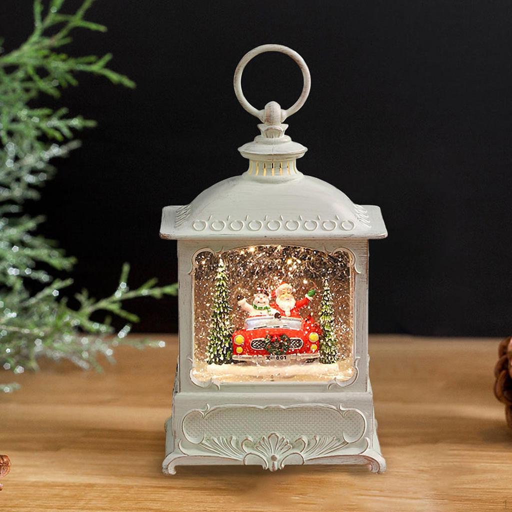 Christmas Music Box Decoration for Home with Scene And Crafts