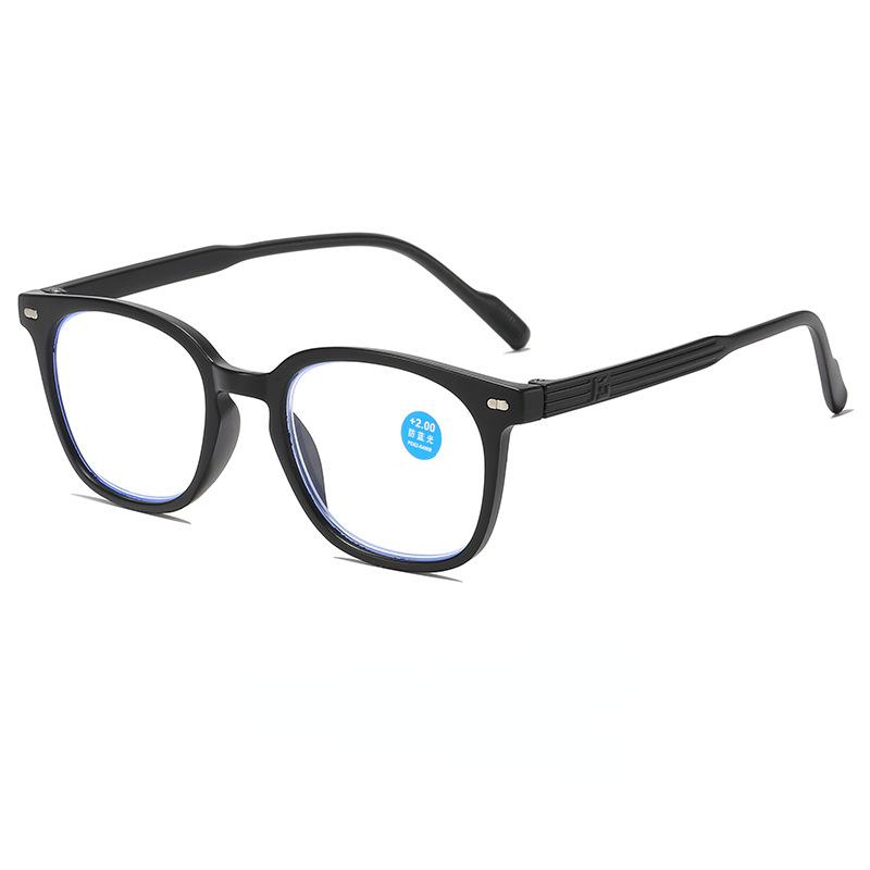 New Fashion Large Frame Anti Blue Light Reading Glasses Men Women High-definition Eyewear 0+1.0+1.5+2.0+4.0