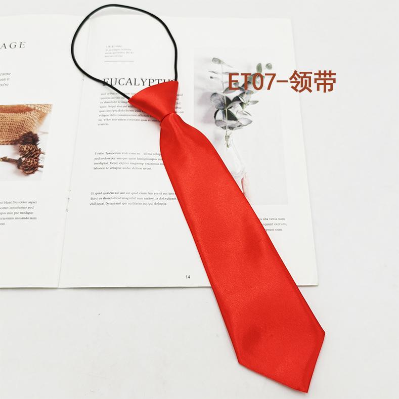 Kinder Krawatten Fliege Set, Grundschule Mittelschule Schüler Einfarbig Gestreift Krawatte Feder Fliege