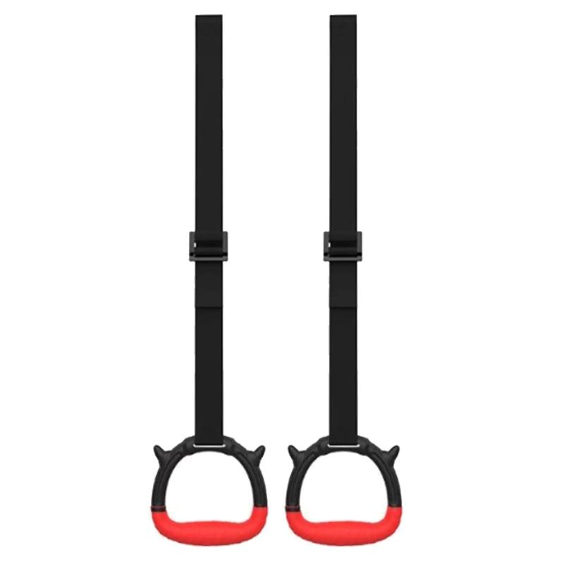 

Gymnastic Rings Gym Rings for Kids Children, Pull Up Gym Rings Trapeze Rod Equipment Home Exercise Rings Set with Strap 1