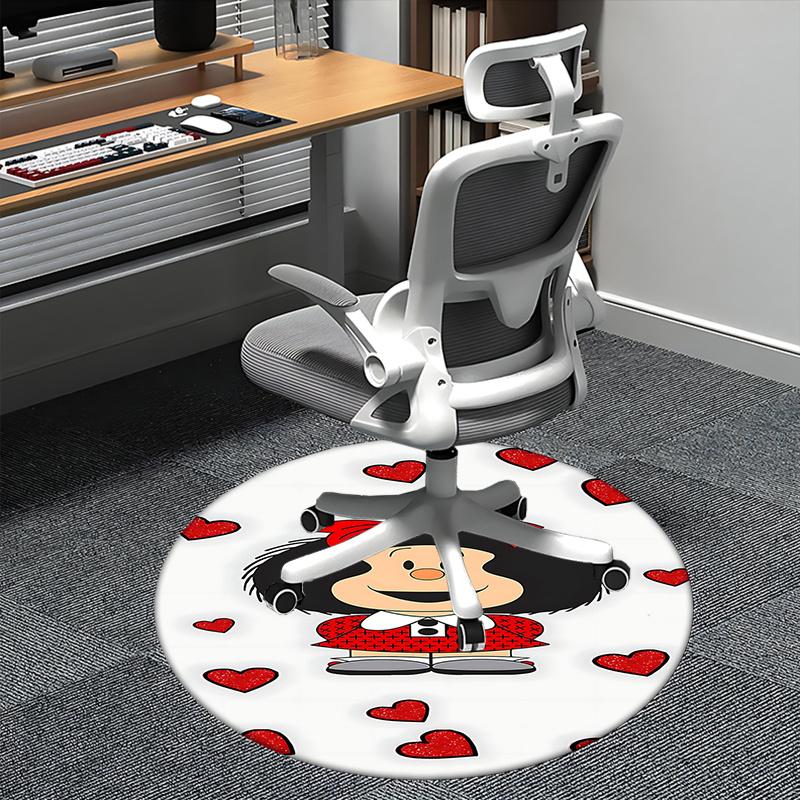 

Mafalda Chair Mat - Round Carpet for Home Decor, Office Use, Living Room 80cm