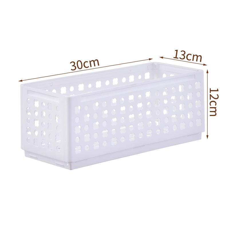 Creative Stackable Snack Organizer: Foldable Plastic Storage Box for Fridge and Countertops