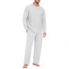 Men's Long Sleeve Pajama Set for Sleep and Loungewear - Soft Comfortable Two-Piece Sleepwear