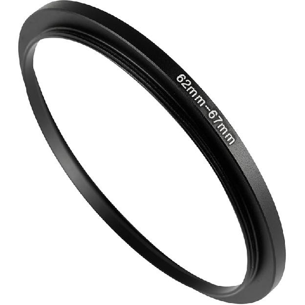 72-77mm Metal Step-Up/Down Ring Adapter Compatible with Mirrorless Cameras DSLR Lens, UV CPL ND Filter Thread Converter, Black