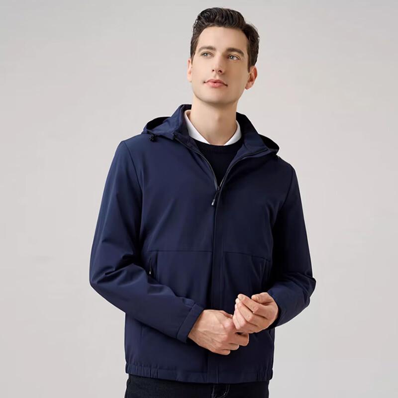 Men's Detachable Hood Workwear Jacket FXYG8872