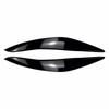 1 Pereche Capotă Lampă Far Mașină Sprânceană Pleoapă Ornament Capac Pentru BMW Seria 5 F10 F11 F18 2011-2014 Negru Lucios Stil Malefic Autocolant