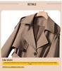 Damen Herbst Midilanger Trenchcoat - 2025 Schlankmachende Überknie-Übergröße Jacke