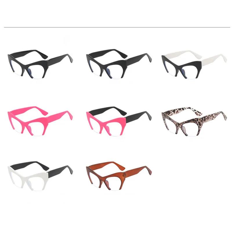 Vintage Cat Eye Clear Glasses Frame Women Computer Glasses Fashion Anti Blue Light Glasses Eyeglasses Frames
