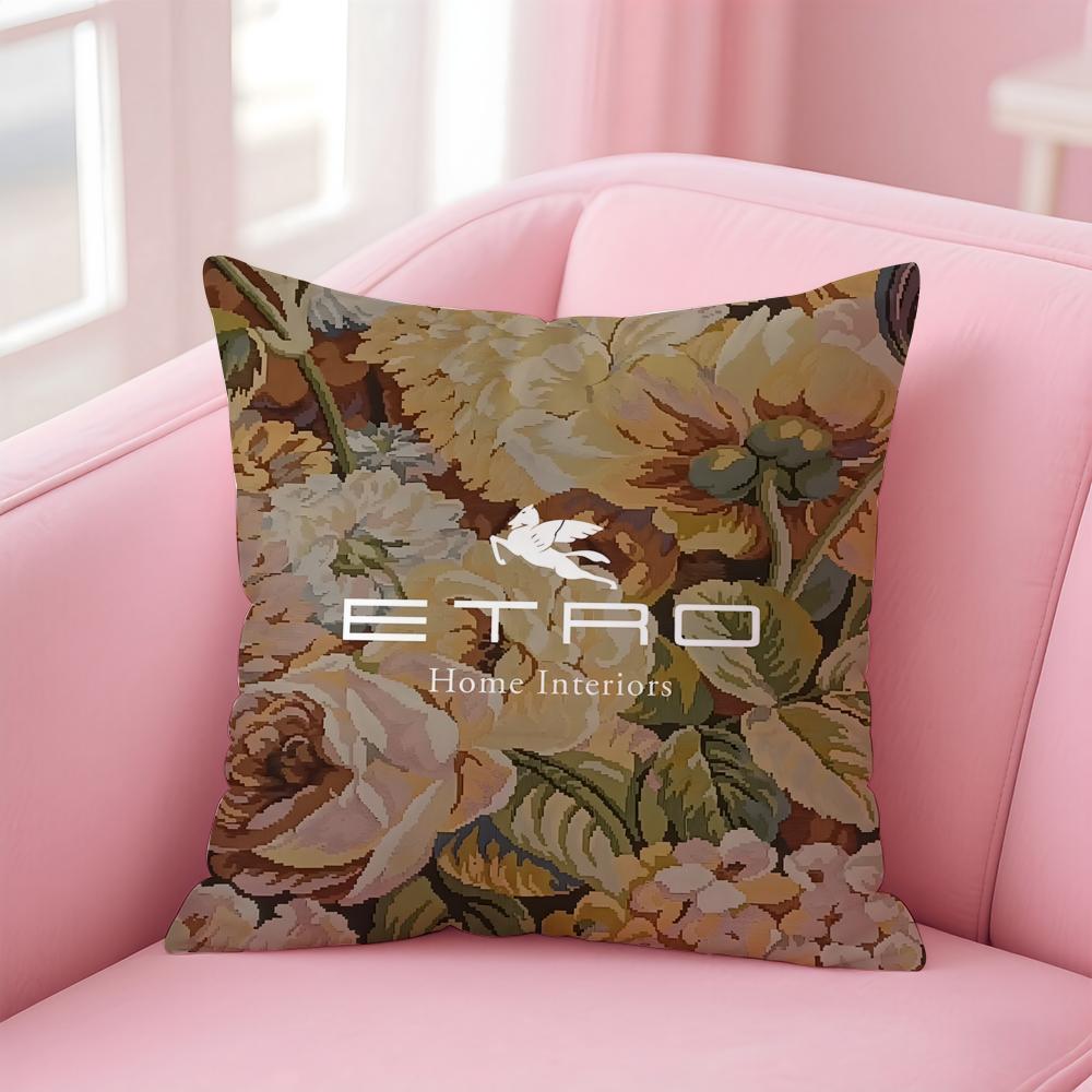 Brand E-EtroS Cushion Cover Comfortable Reversible Pillow Cover Ideal for Car Sofa Bedroom & Beyond