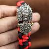 Chief Skull Head Brass Buckle EDC Outdoor DIY Woven Paracord Survival Bracelets Accessories Vintage Umbrella Rope Lanyard Beads