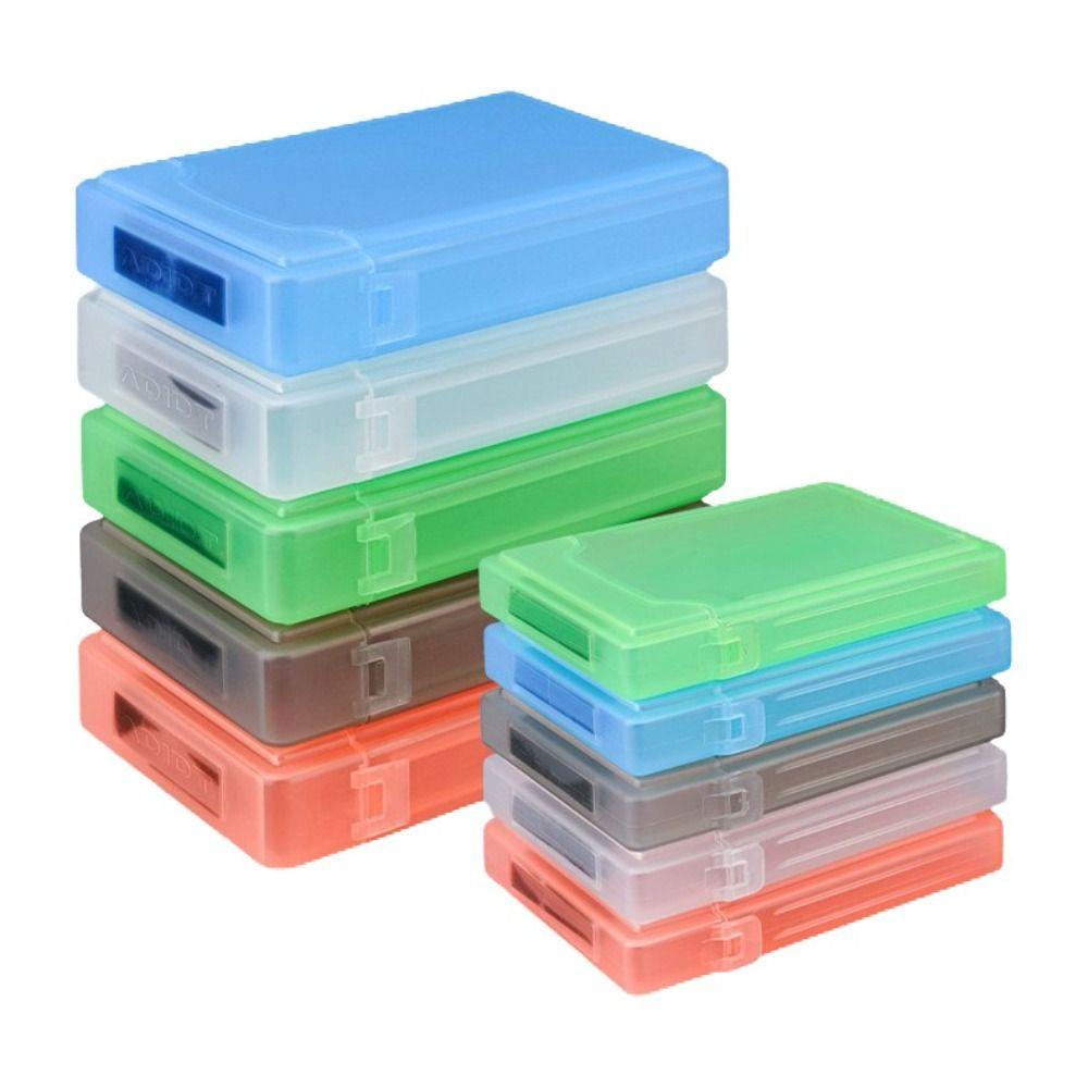 Storage Case Shockproof HDD Storage Box 2.5 Inch Plastic Hard Drive Storage Box 3.5 Inch IDE SATA Storage Box