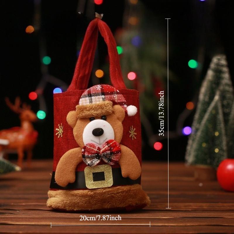 Christmas Handbag Christmas Decorations Santa Claus Candy Bag Snowman Deer Gift Bag Children's Gift Bag