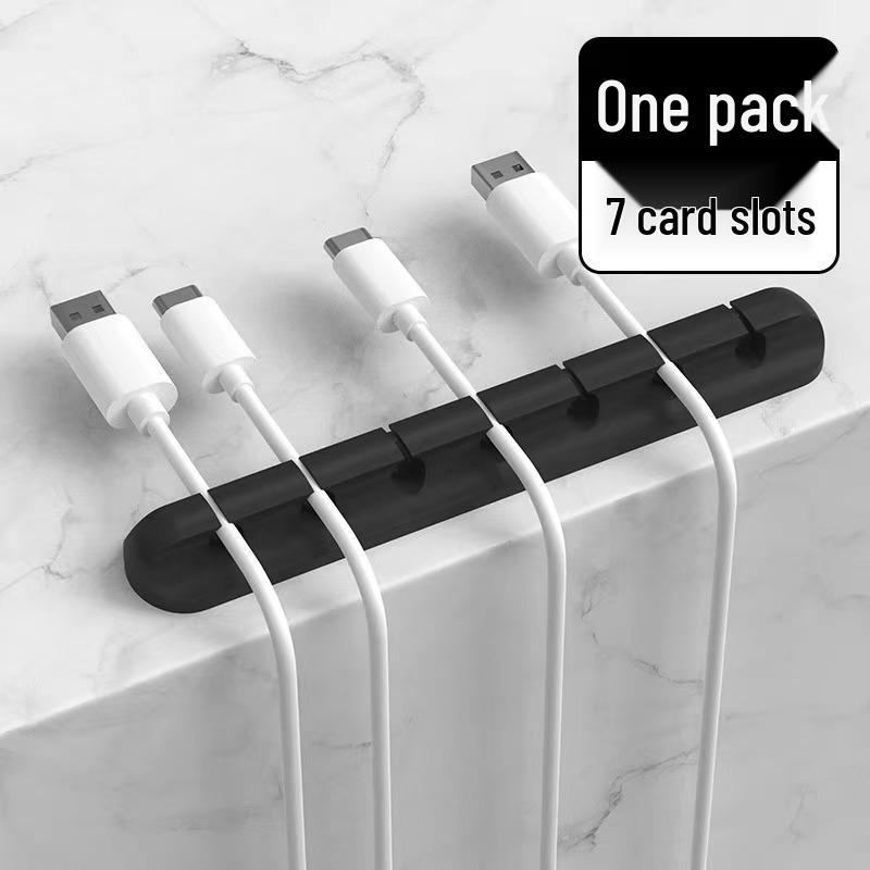 Mobile Phone Cable Organizer - Self-Adhesive Charger Holder & Desktop Management Hub