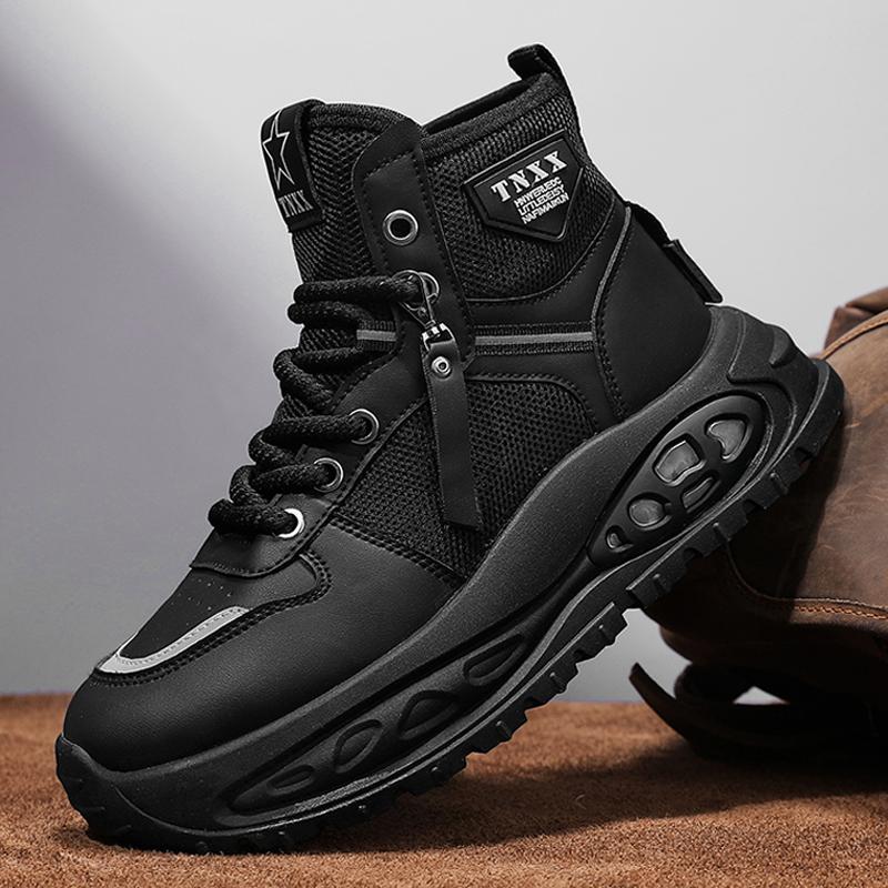 Fashion PARZIVAL New Autumn High Top Sports Shoes Thick Bottom Men Shoes Versatile Casual Shoes Outdoor Male Sneakers Zapatos De Hombre