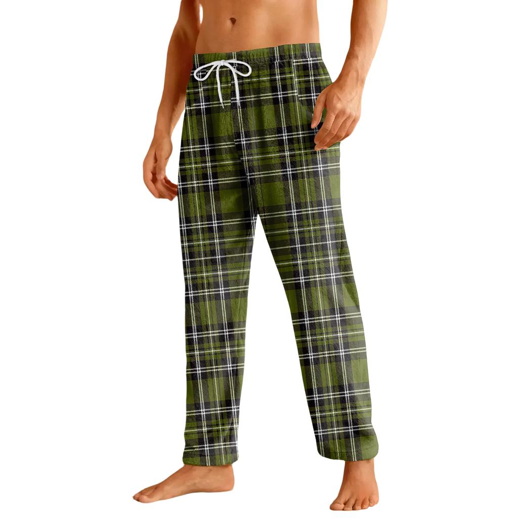 Men's Home Soft Pajama Pants Drawstring With Pockets Casual Sports Pants