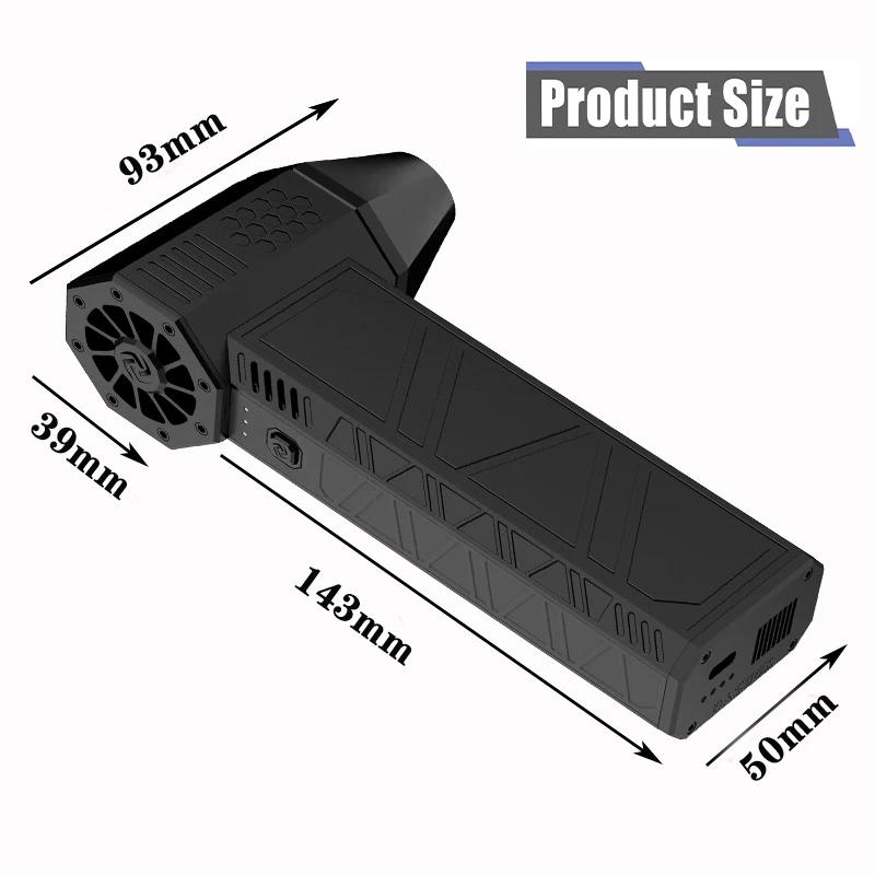 Violent Fan  Powerful Air Blower Vacuum Dust Cleaner 3 Gear Adjustable Type-C Charging Strong Winds Brushless Turbo Jet Blower