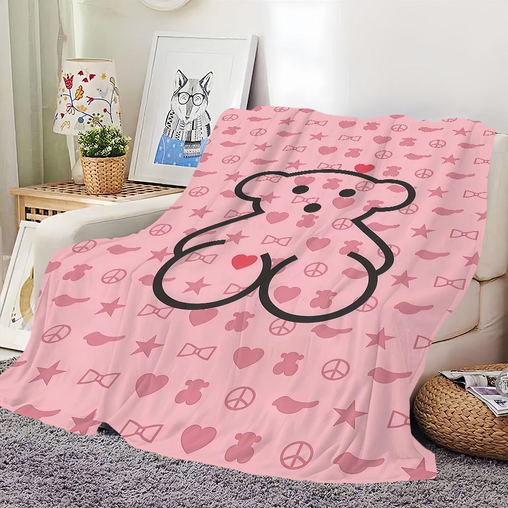 Classic Funny Energetic T TO US B Be Ar S Blanket For Soft Throw Blanket for Picnic Bed Sofa Home Bedroom Cozy Warm Comfortable