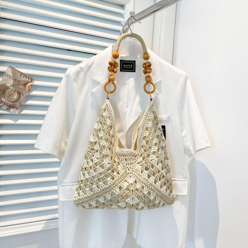 Summer Seaside Vacation Straw Bag - Sweet Commuter Single-shoulder Tote Bag