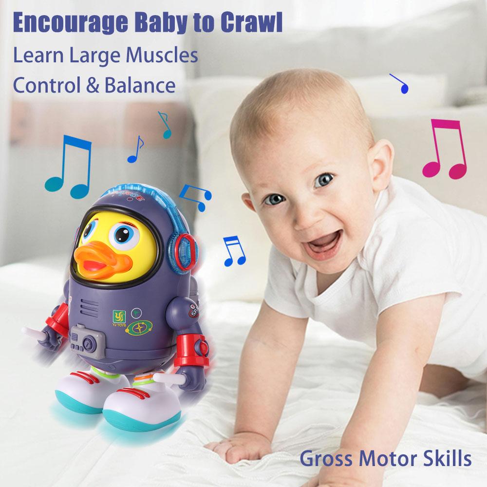 Interactive Dancing Astronaut Duck Toy Plastic Duck Musical Interactive Toy Kids Toddlers