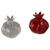 Transparent Pomegranate Glass Vase Pomegranate Fruit Vase Mini Hydroponic Flower Vase  Desktop