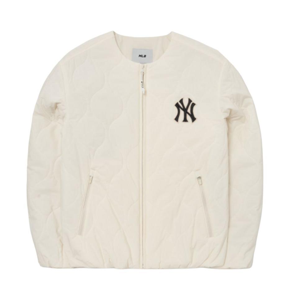 MLB Базовая куртка New York Yankees Унисекс Кремовая 3APDB0126-50CRS M