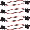 Fuel Injector Pigtail Connector Plug Wire EV6 Compatible with Ford Mustang F150 F250 Crown Victoria (Pack of 8)
