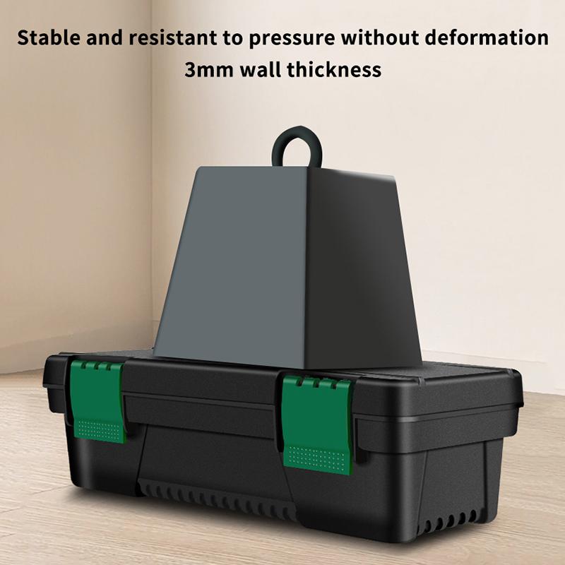 Durable Plastic Tool Box Multi Function Storage Case for Carpentry Electrical Repairs Furniture Assembly Work