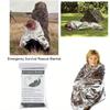 Windproof Waterproof Foil Thermal Emergency Blanket Survival Gear First Aid Military Rescue Kit for Camping Outdoor250