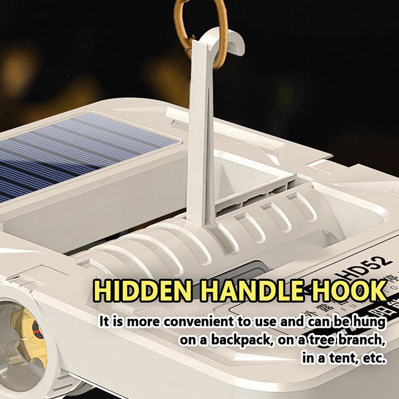 Outdoor Led Solar Camping Light 2200Mah Portable Tent Lantern Emergency Waterproof Hanging Lights Lighting Long Battery Life