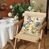 Vintage Floral Cushion Cover Silky Short Plush Invisible Zipper Dustproof Sofa Pillow Case for Home Decor