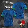 New Men Women Table Tennis Badminton Training Clothing Sportswear T-shirt Quick Dry Gym Tops O-Neck Short Sleeve Club Uniform