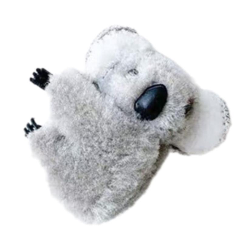 Fermacapelli a Forma di Koala Tessuto Peluche Presa Salda Pinza per Capelli Copricapo Decorativo per Uso Quotidiano Scuola o Feste